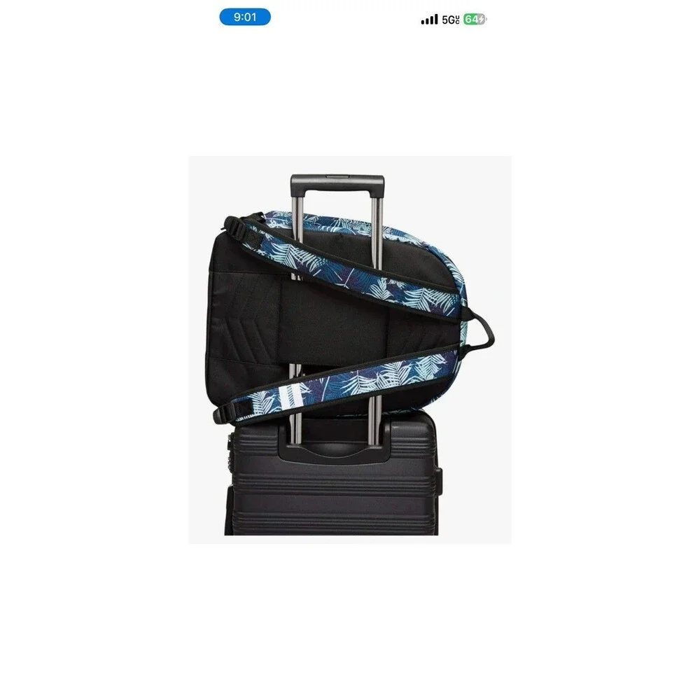 CALPAK Luggage Glenroe Travel Laptop Backpack, Palm Leaf Carryon